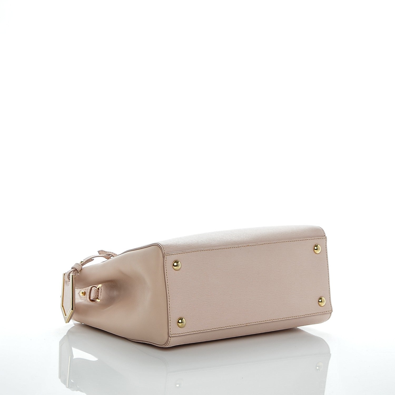 Fendi Vitello Elite Flamingo Petite 2Jours Tote Rosa Plaster 4 of 7