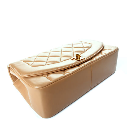 Chanel Lambskin Quilted Medium Single Flap Beige 4 of 9