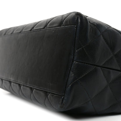 Chanel Lambskin Quilted Small Shopping Tote Black 10 of 10