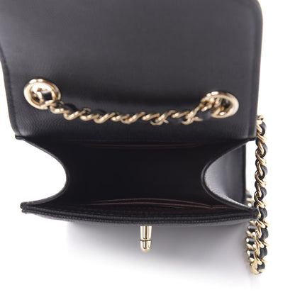 Chanel Caviar Quilted Classic Phone Holder Black 5 of 12