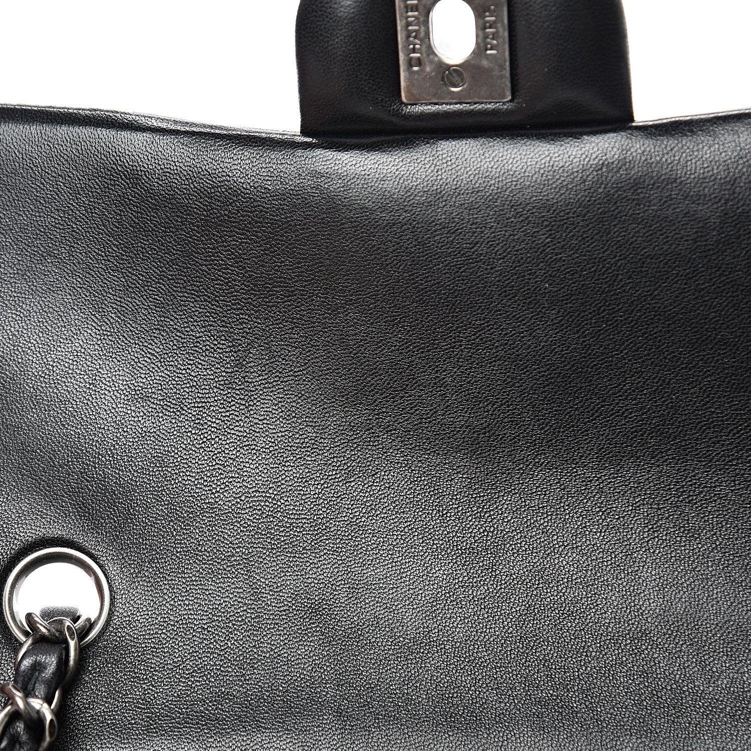 Chanel Lambskin Quilted Mini Rectangular Flap Black 10 of 11