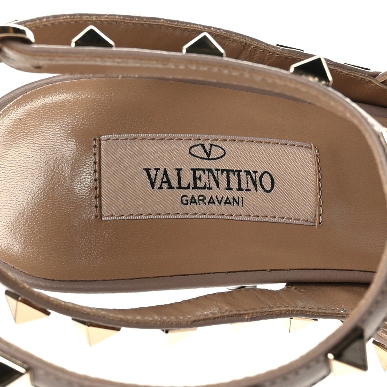 Valentino Garavani Patent Nappa Rockstud Ankle Strap 100mm Pumps 38 Black Poudre 7 of 8