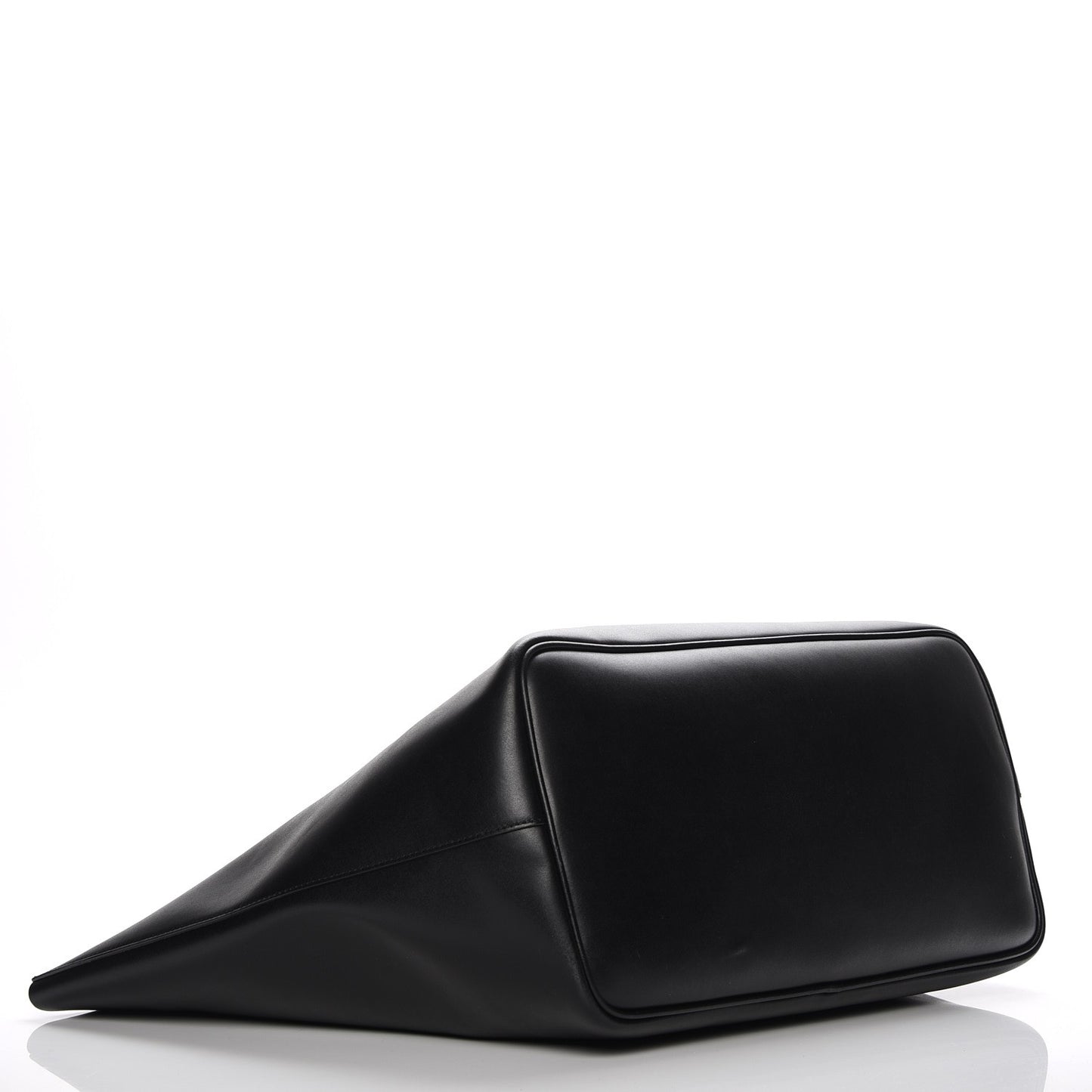 Calfskin Large Antigona Tote Black Beige