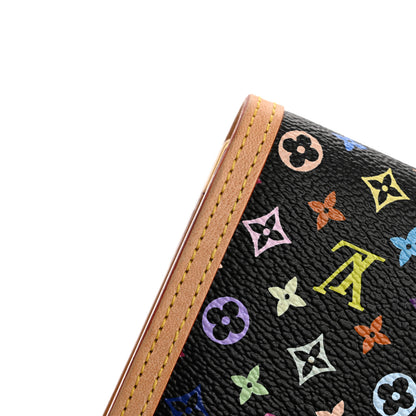 Louis Vuitton Monogram Multicolor Porte Tresor International Wallet Black 8 of 10