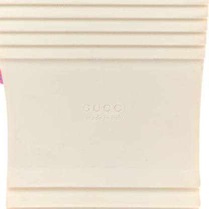 Gucci GG Supreme Joy Monogram Angelina Platform Slide Sandals 39.5 Fuxia Blue 8 of 8