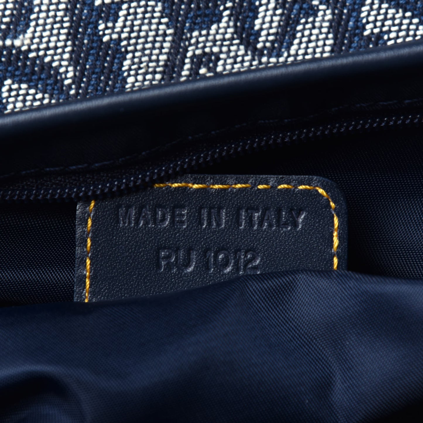 Monogram Saddle Bag Blue