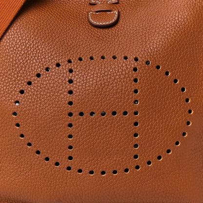 Hermes Taurillon Clemence Evelyne III PM Gold 8 of 11