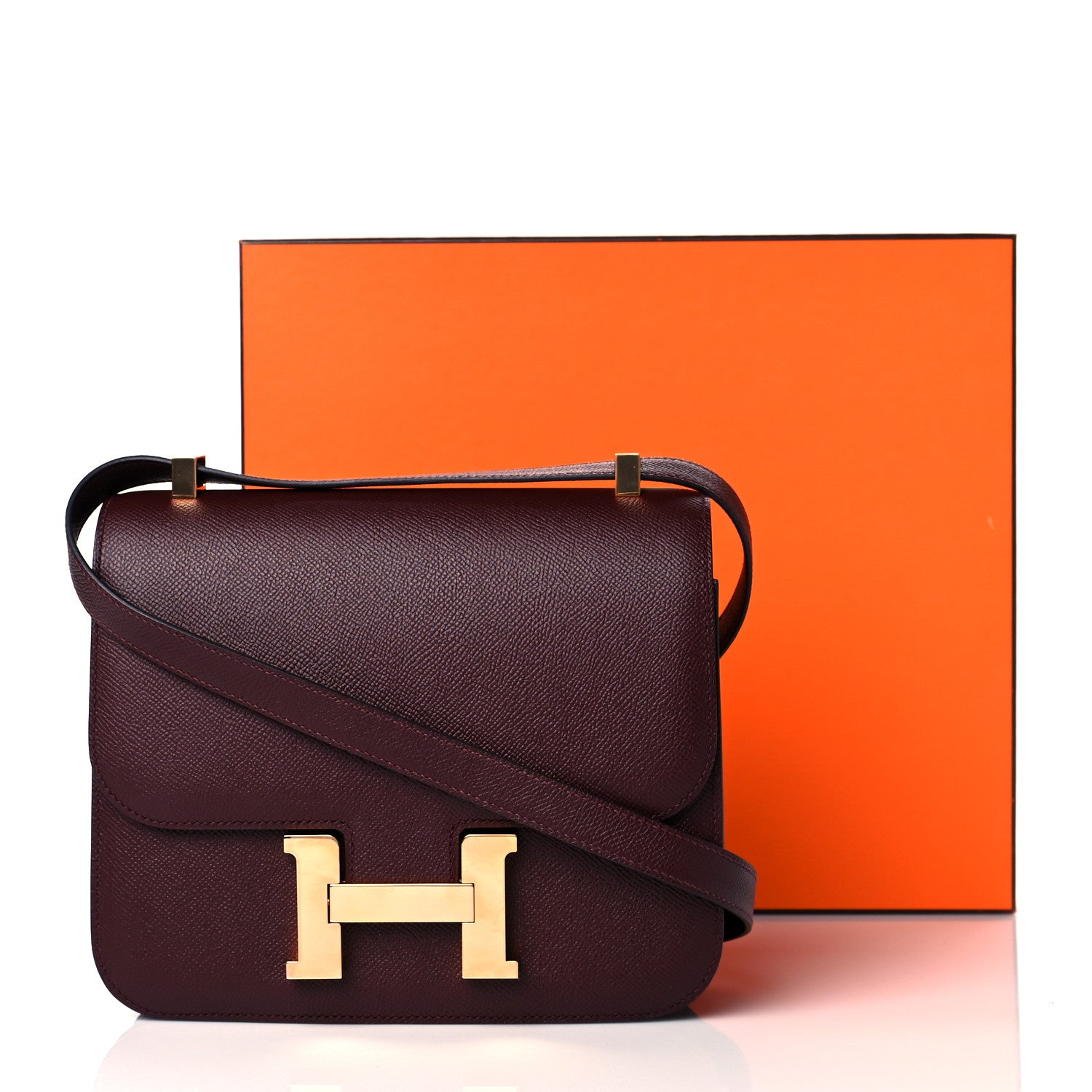 Hermes Epsom Constance 24 Bordeaux 11 of 11