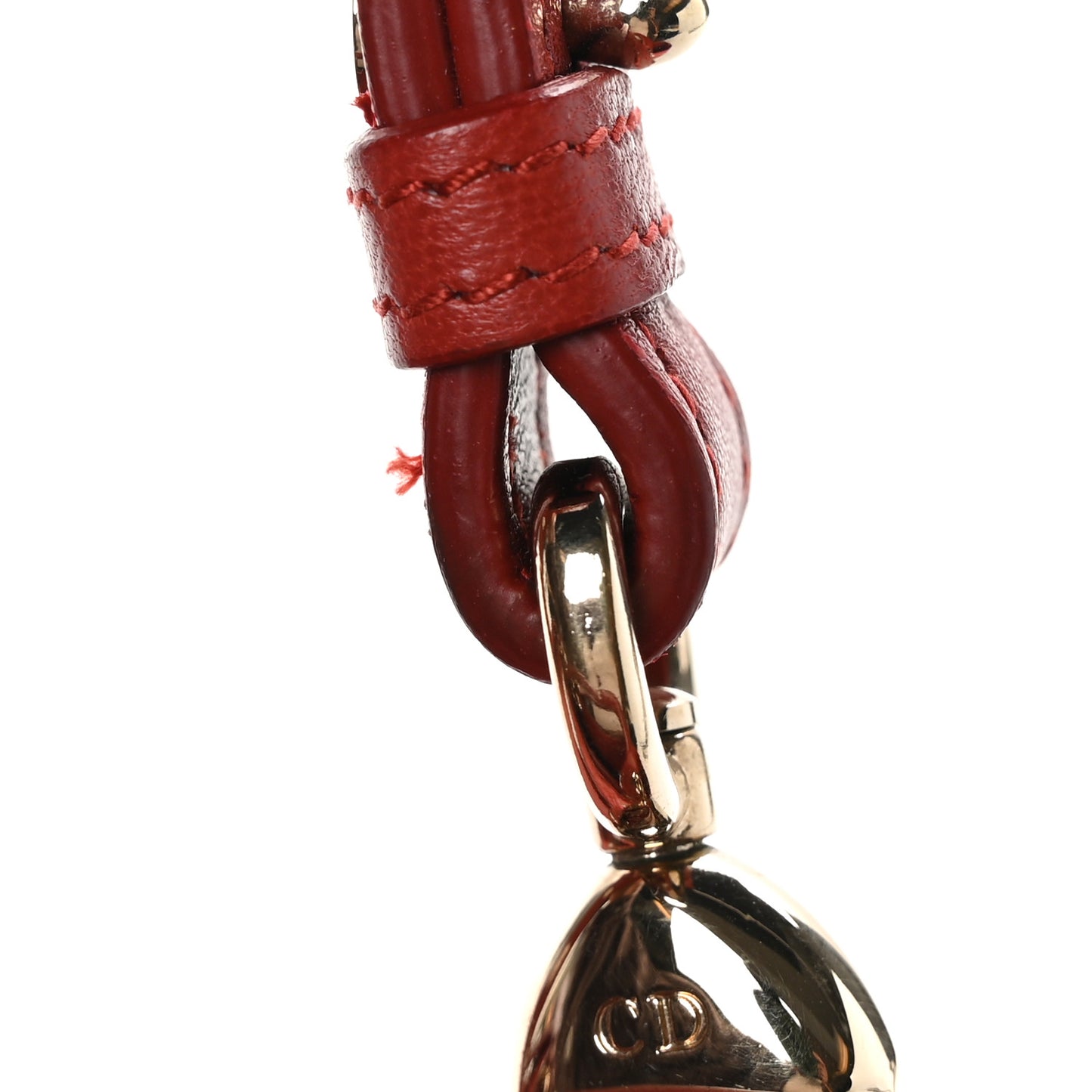 Lambskin Cannage Small Lucky Badges My Lady Dior Red