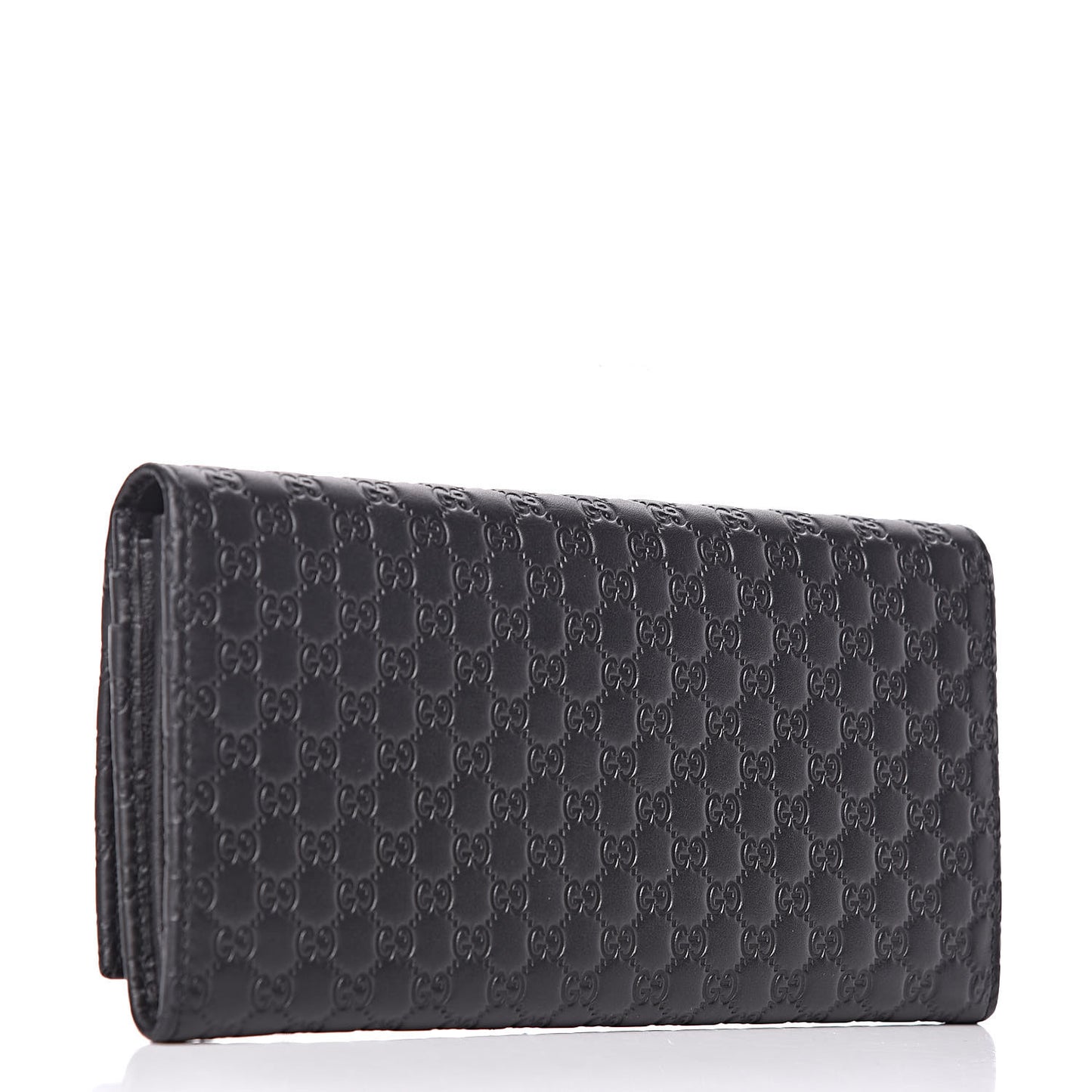 Soft Microguccissima Continental Wallet Black