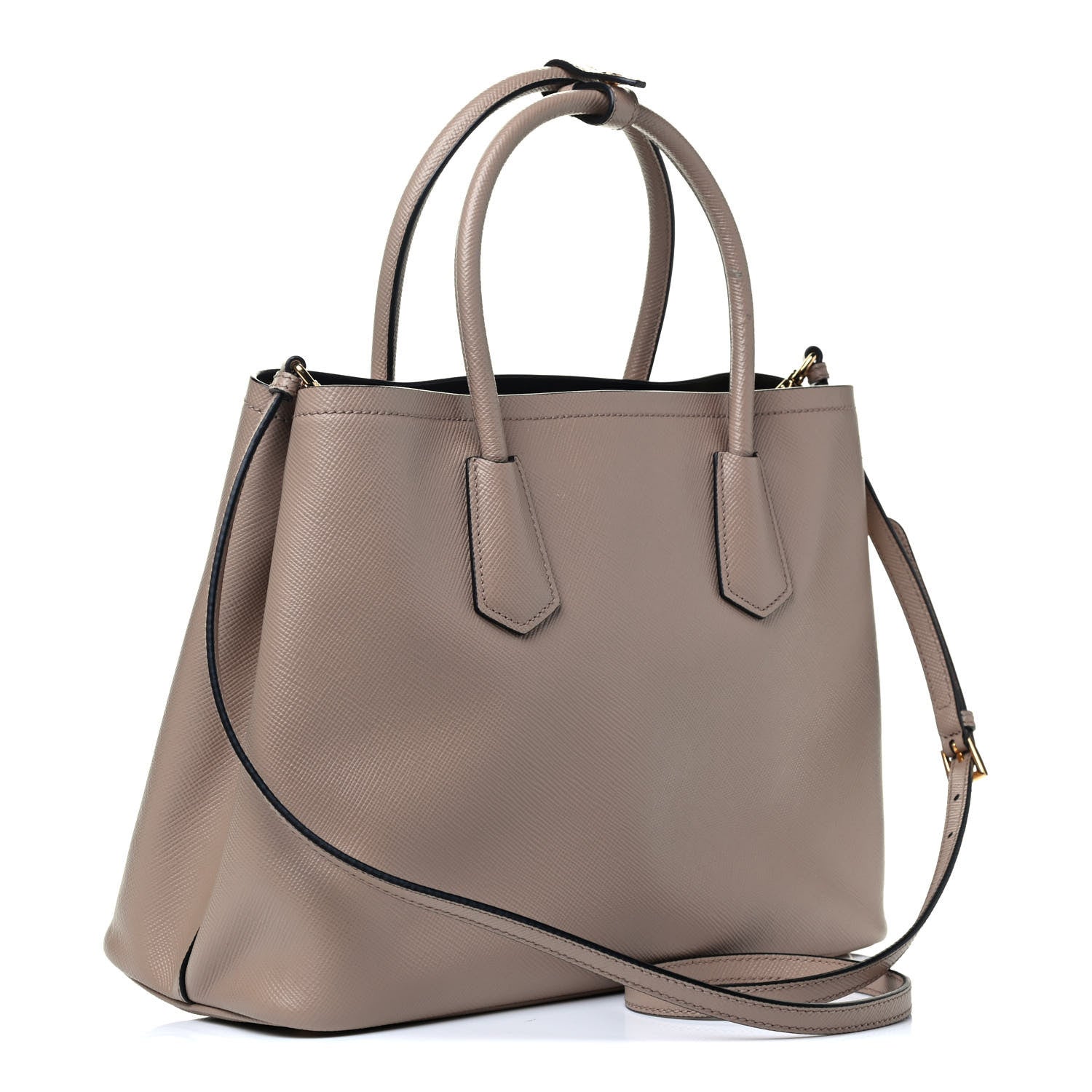 Prada Saffiano Cuir Large Double Bag Cammeo 2 of 4
