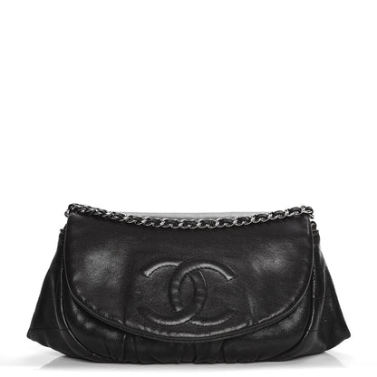 Chanel Lambskin Half Moon Wallet On Chain WOC Black 1 of 10