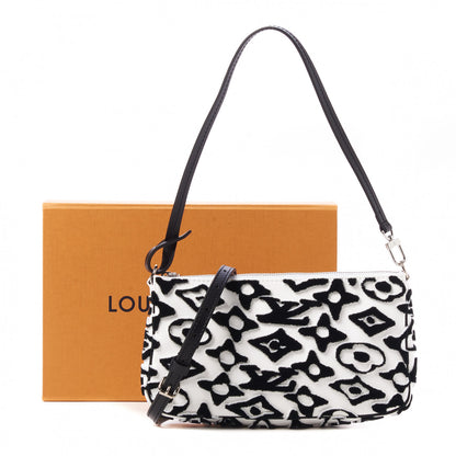 Louis Vuitton X UF Tufted Monogram Pochette Accessories White Black 8 of 8