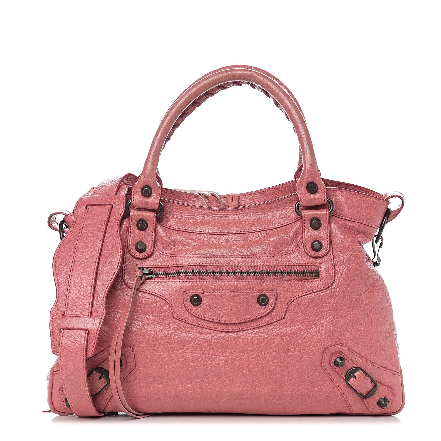 Balenciaga Agneau Classic Hardware Town Rose Bombon Raspberry 1 of 9