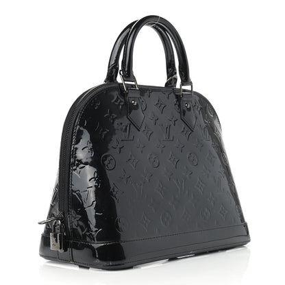 Louis Vuitton Vernis Alma PM Black 3 of 14