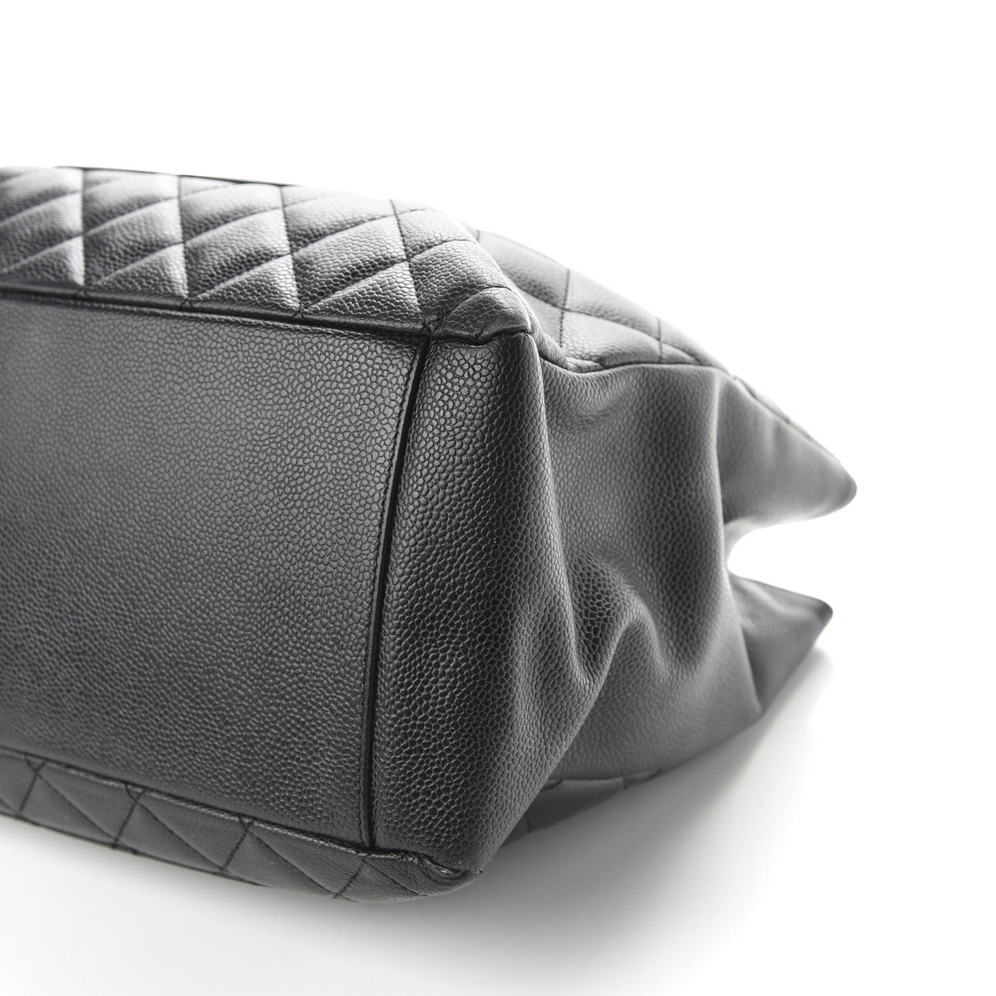 Caviar Quilted Grand Shopping Tote GST Black
