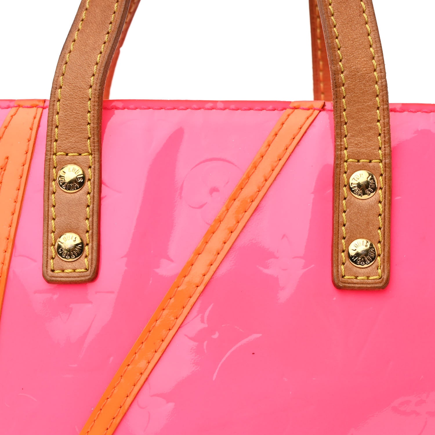 Louis Vuitton Vernis Fluo Reade PM Rose 8 of 14