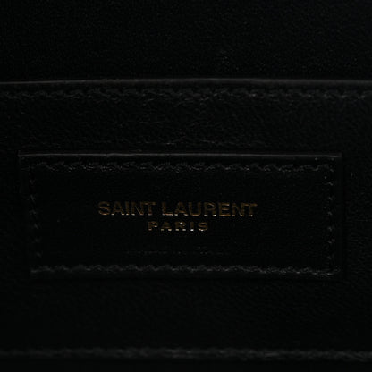 Saint Laurent Grain De Poudre Monogram Small Kate Slide Chain Crossbody Box Bag Black 6 of 10