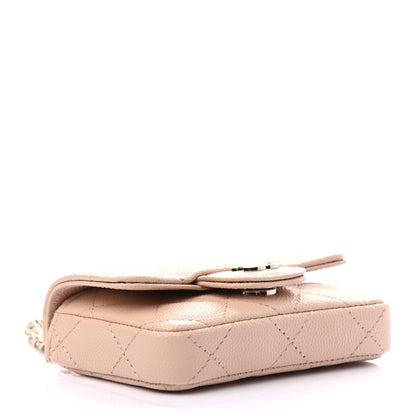 Chanel Caviar Quilted Mini Chain Belt Bag Light Beige 3 of 7