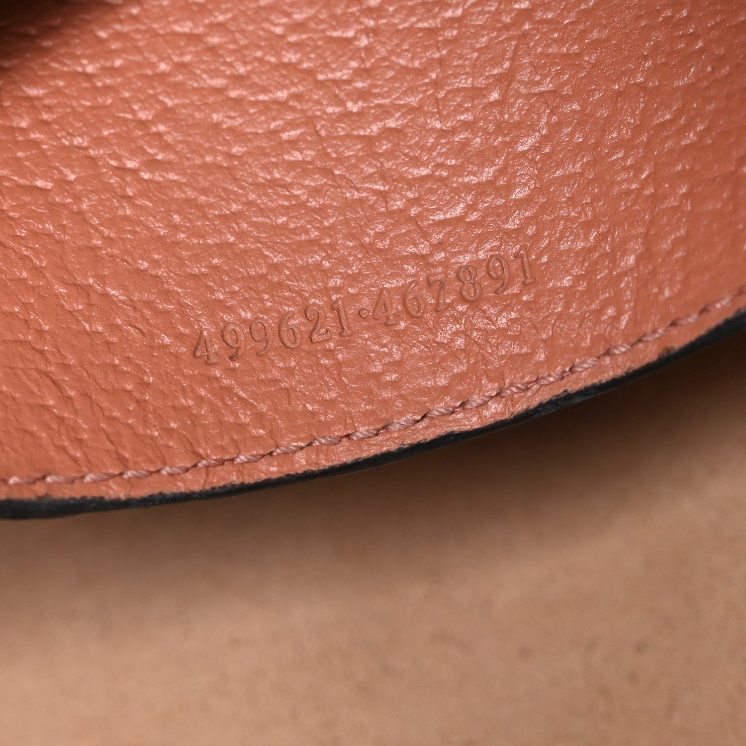 Gucci Monogram Textured Dollar Calfskin Small Ophidia Dome Shoulder Bag Cloche Rose Pink 7 of 12