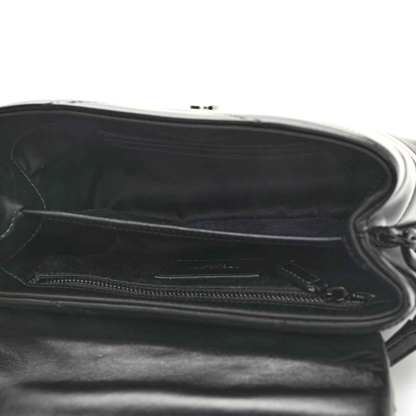 Calfskin Y Quilted Monogram Toy Loulou Crossbody Bag Black