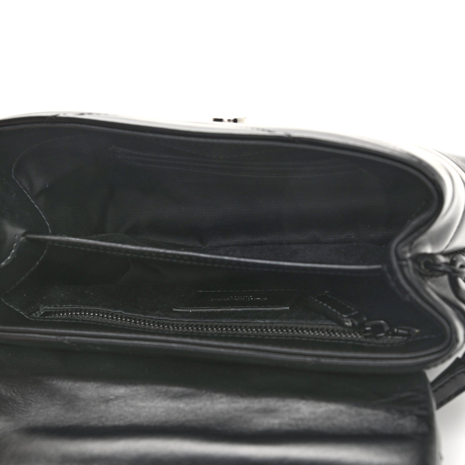 Saint Laurent Calfskin Y Quilted Monogram Toy Loulou Crossbody Bag Black 4 of 12