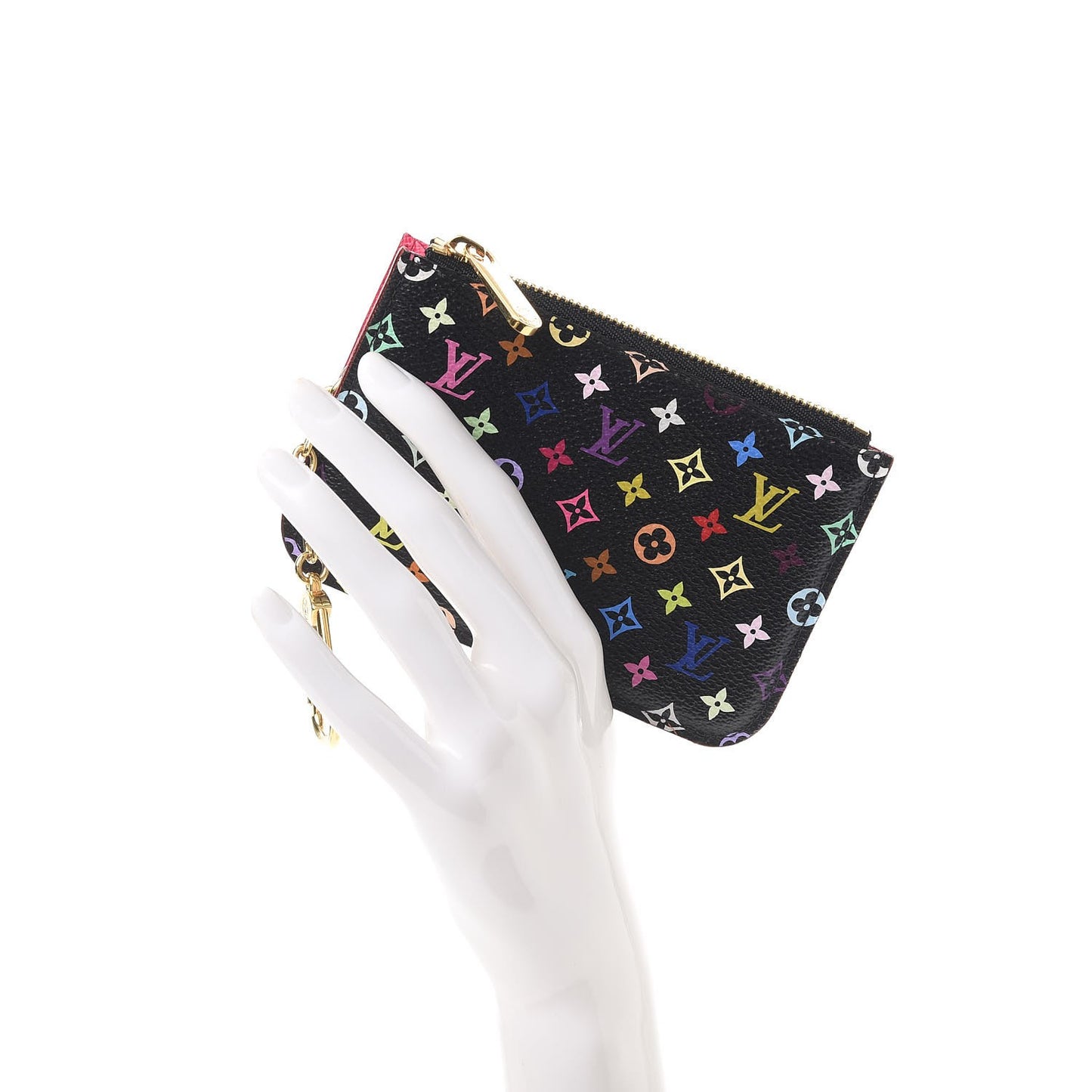 Monogram Multicolor Key Pouch Black Grenade