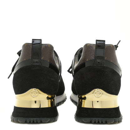 Louis Vuitton Suede Monogram Run Away Sneakers 38 Black 5 of 12