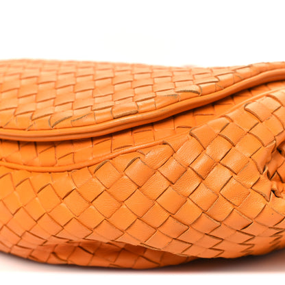 Bottega Veneta Nappa Intrecciato Drawstring Messenger Flap Orange 9 of 9
