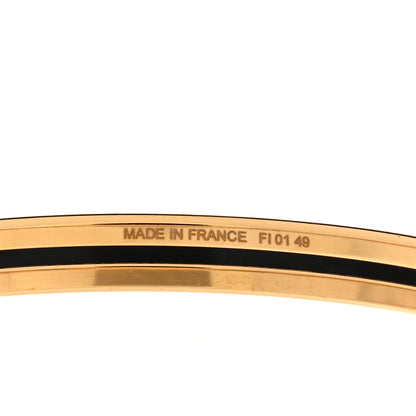 Hermes Enamel Printed Extra Narrow Bracelet 62 Creme 5 of 6