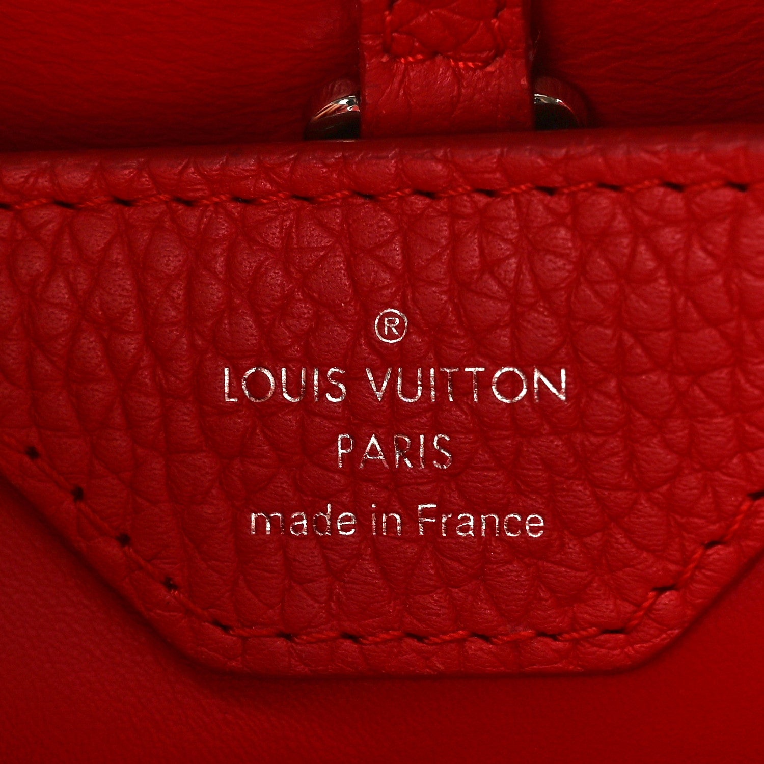 Louis Vuitton Taurillon Snakeskin Capucines BB Rubis 6 of 9
