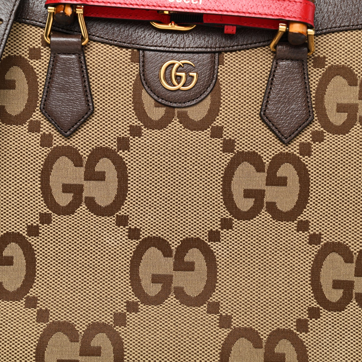 Monogram Jumbo GG Textured Dollar Calfskin Medium Diana Tote Bag Camel Ebony New Acero Pomegranate Red