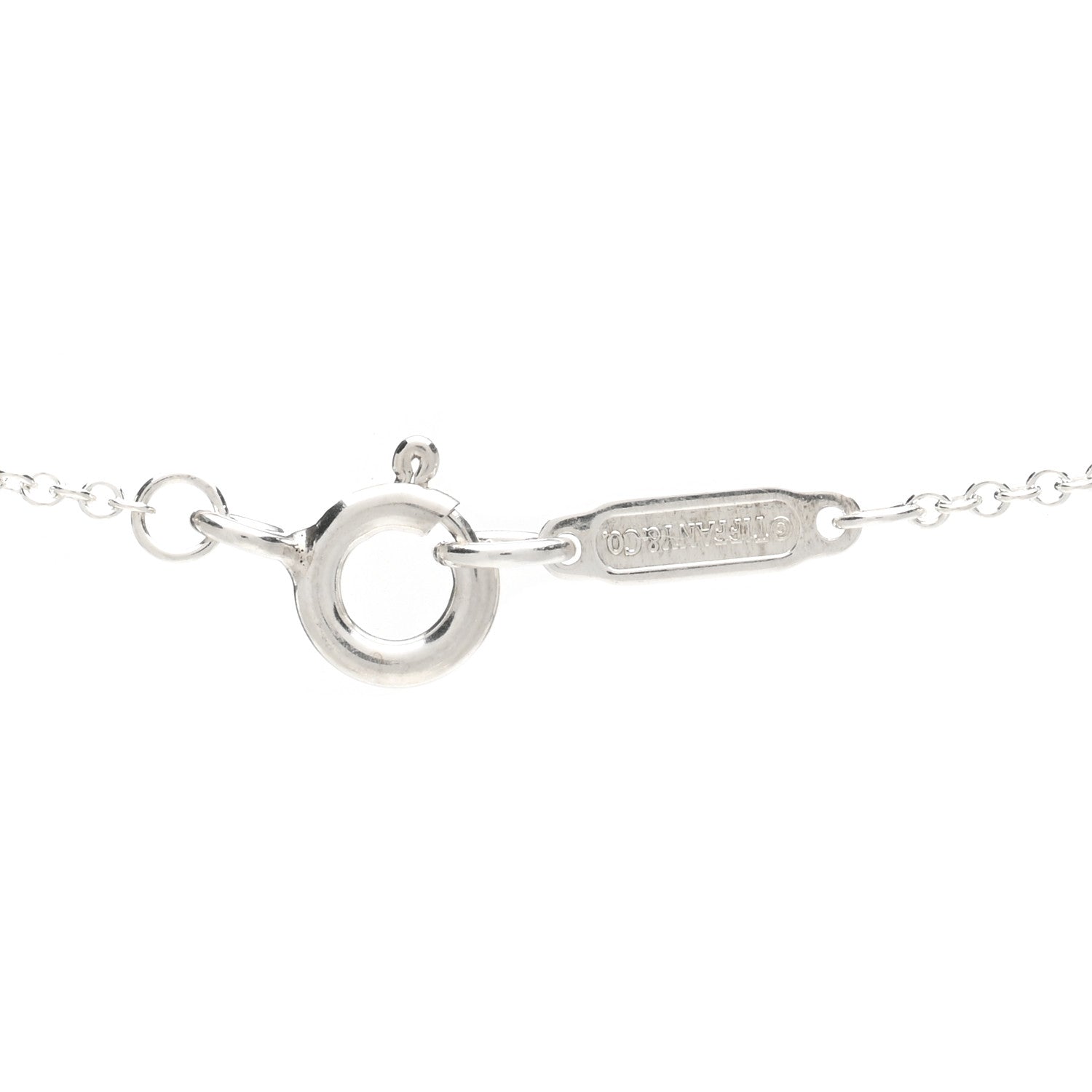 Tiffany Sterling Silver Atlas Open Pendant Necklace 3 of 4