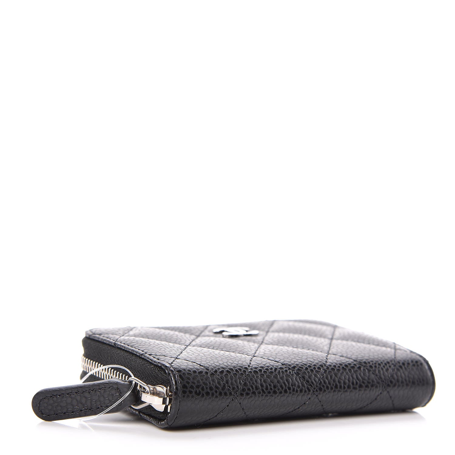 Chanel Caviar Quilted Zip Coin Purse Black 4 of 8