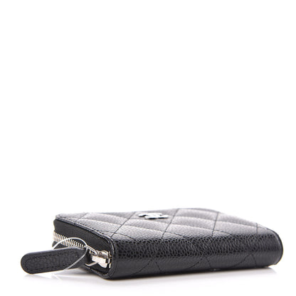 Chanel Caviar Quilted Zip Coin Purse Black 4 of 8