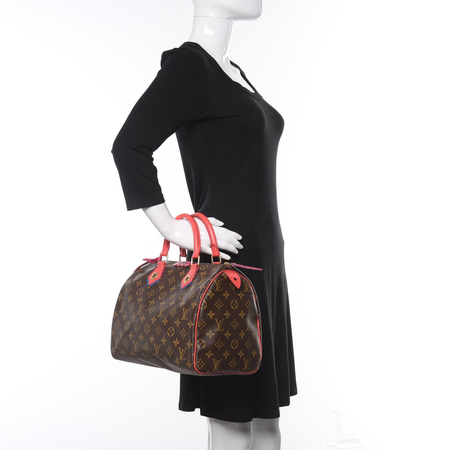 Louis Vuitton Monogram Totem Speedy 30 Flamingo 2 of 8