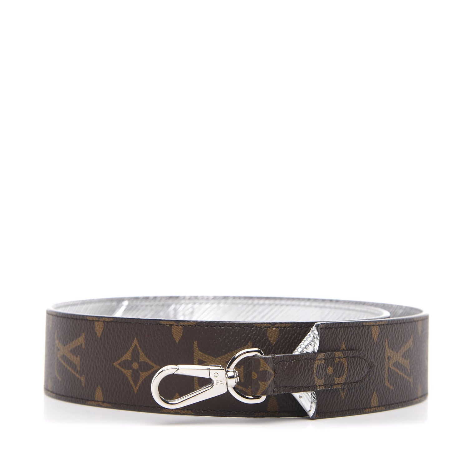 Epi Monogram Bandouliere Shoulder Strap Silver