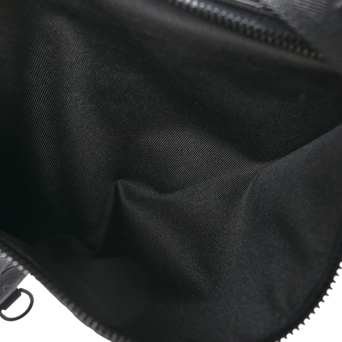 Calfskin Shadow Monogram Duo Slingbag Black