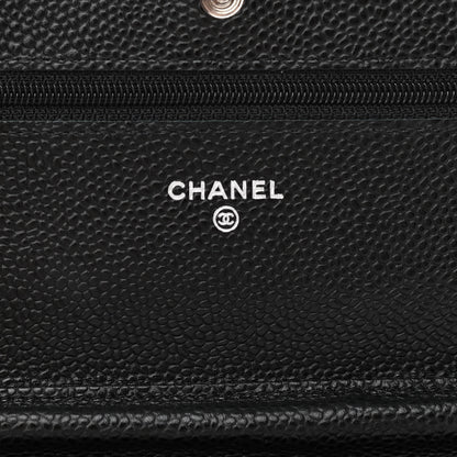 Chanel Caviar Quilted Wallet On Chain WOC Black 6 of 11