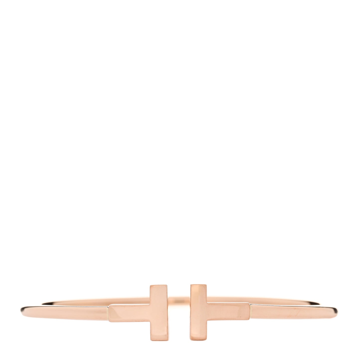18K Rose Gold T Wire Bracelet