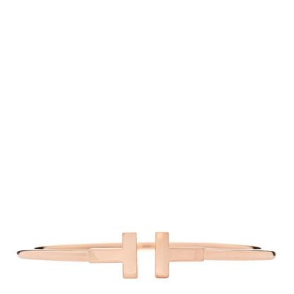 Tiffany 18K Rose Gold T Wire Bracelet 1 of 3