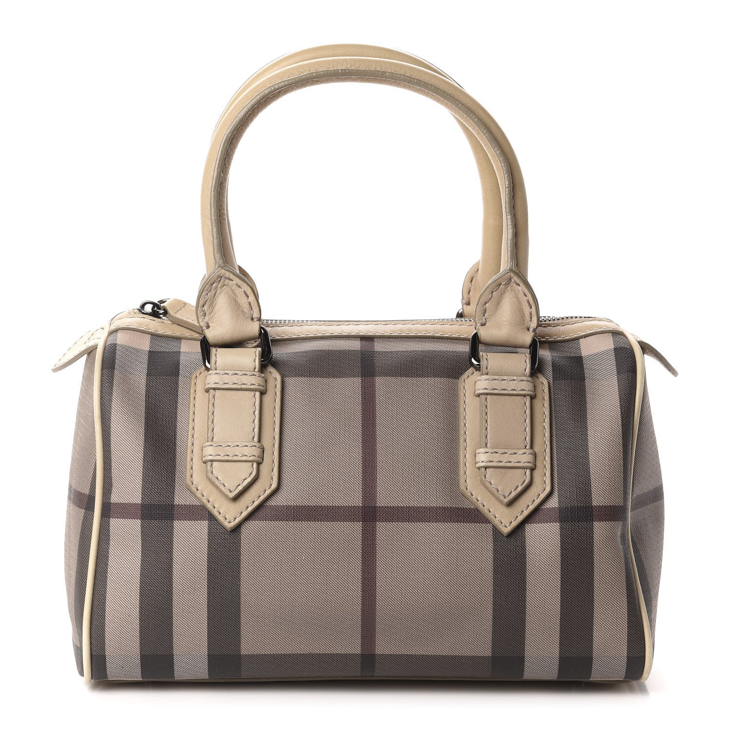 Burberry Smoked Check Small Chester Bowling Bag Trench 1 of 9