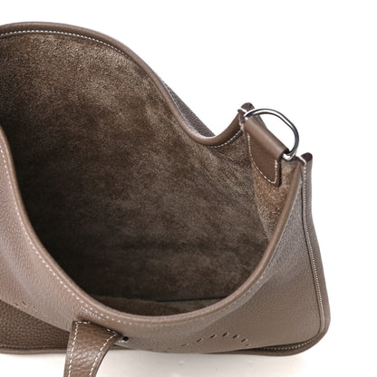 Hermes Taurillon Clemence Evelyne III PM Etoupe 5 of 5