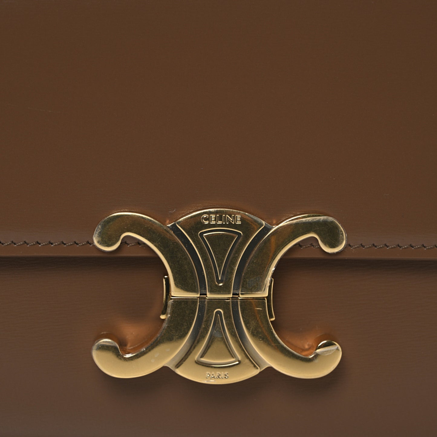 Shiny Calfskin Teen Triomphe Bronze