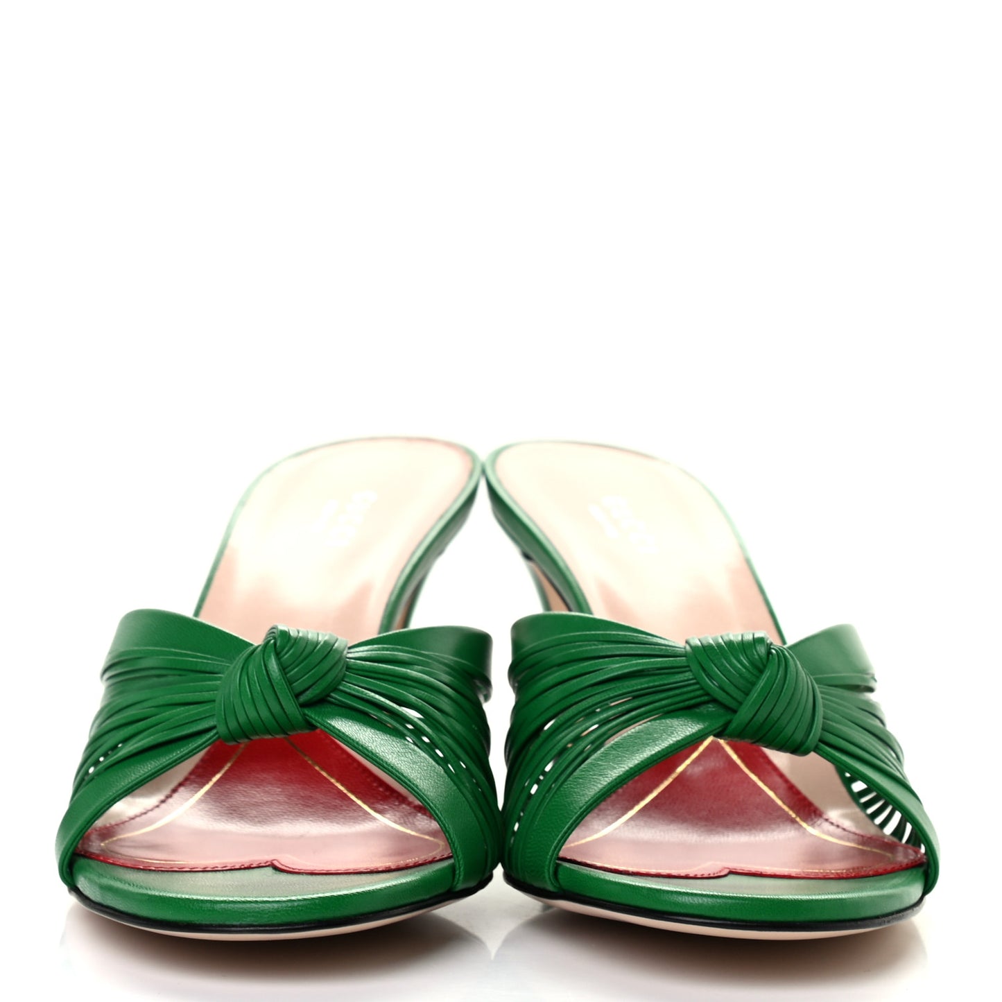 Malaga Kid Crawford Knot Mid Heel Slide Sandals 40 New Shamarock