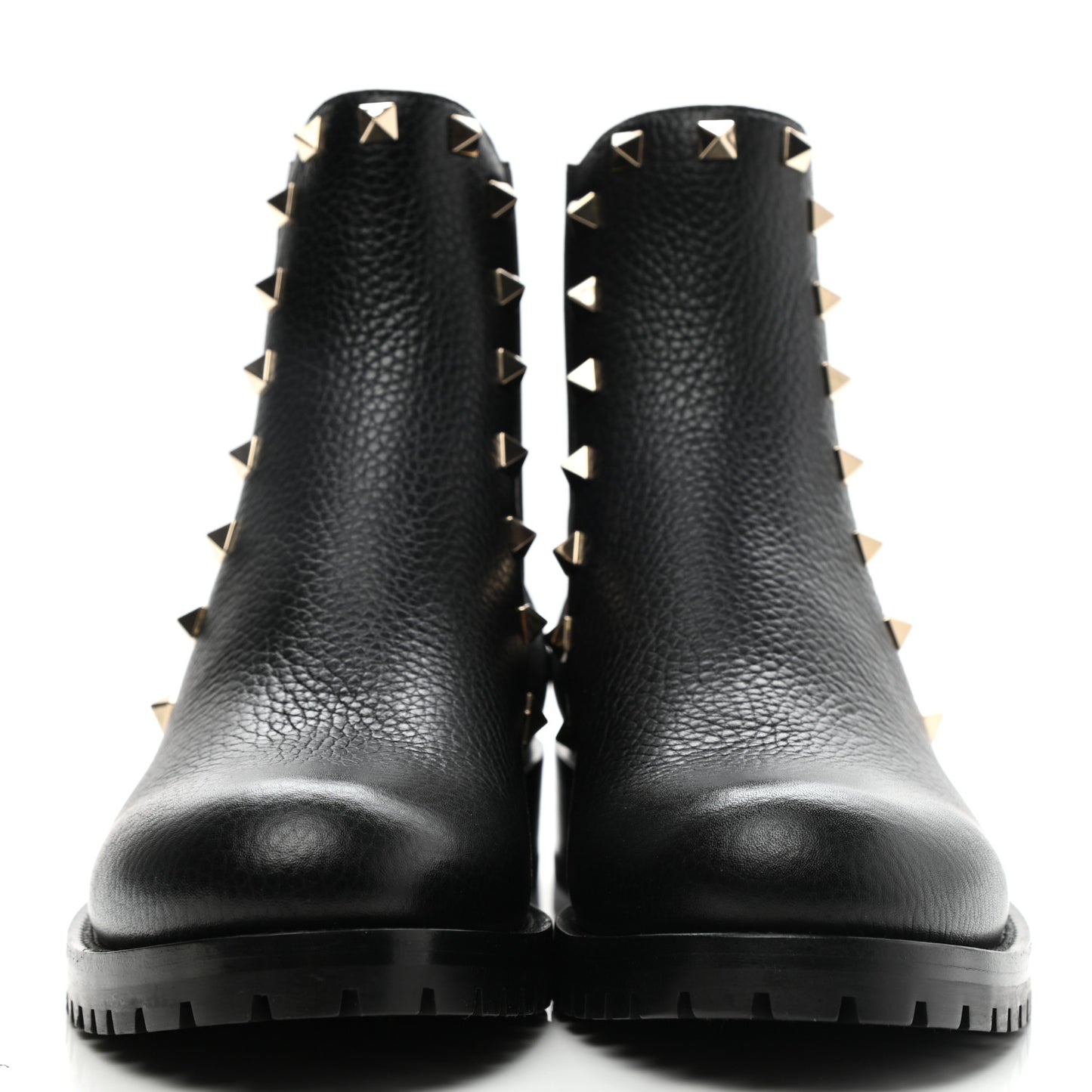 Calfskin Rockstud Beatle Chelsea 20mm Ankle Boots 38 Black