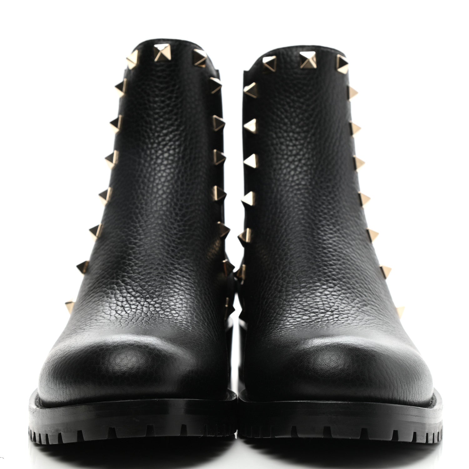 Valentino Garavani Calfskin Rockstud Beatle Chelsea 20mm Ankle Boots 38 Black 2 of 9