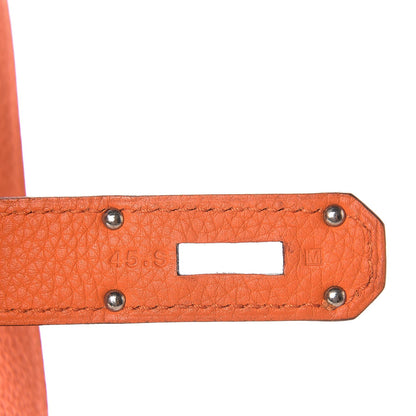 Hermes Taurillon Clemence Jypsiere 34 Orange 7 of 7