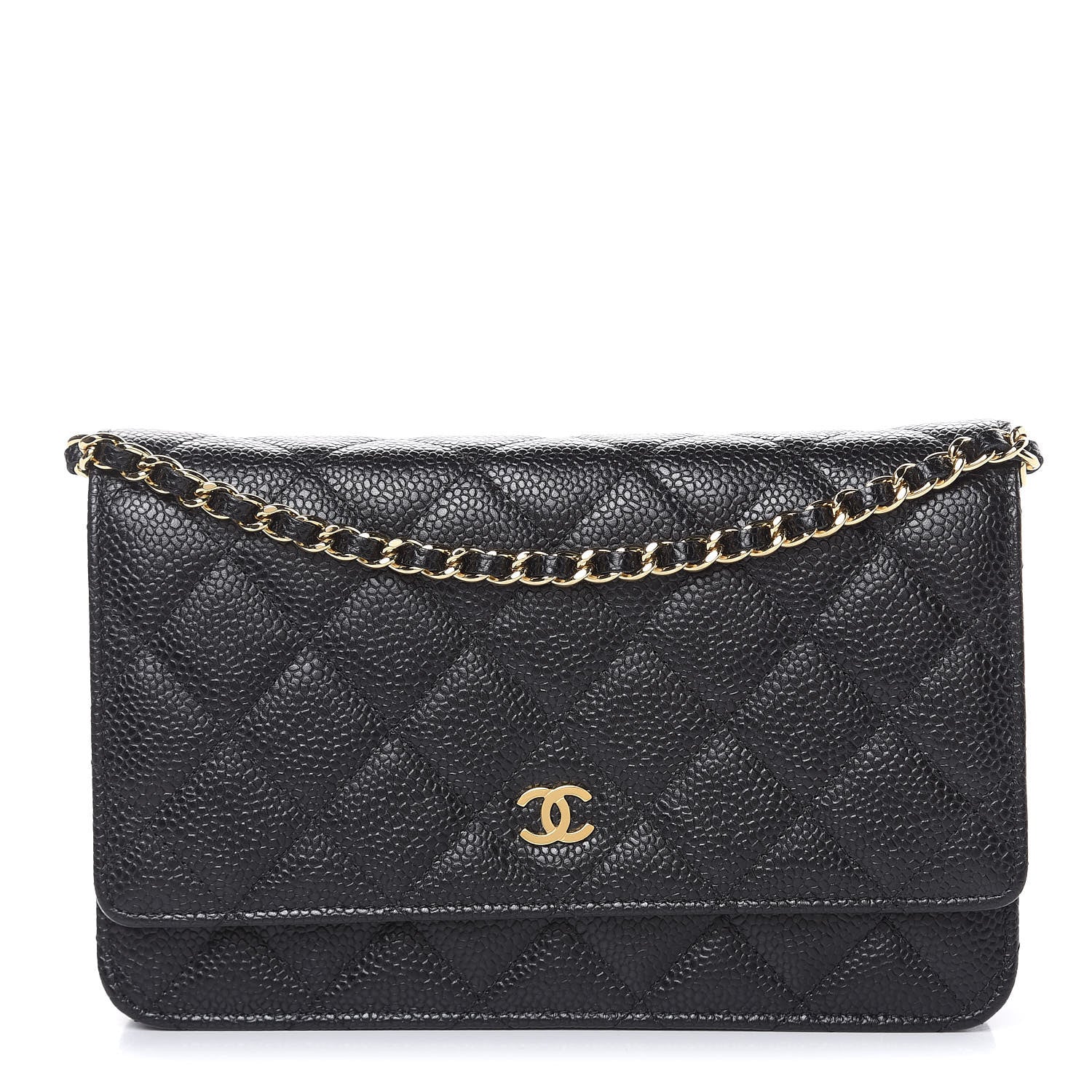 Chanel Caviar Quilted Wallet On Chain WOC Black 1 of 13