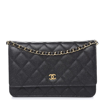 Chanel Caviar Quilted Wallet On Chain WOC Black 1 of 13
